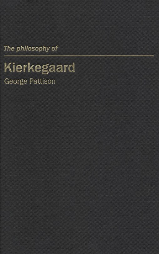 Front cover_The Philosophy of Kierkegaard