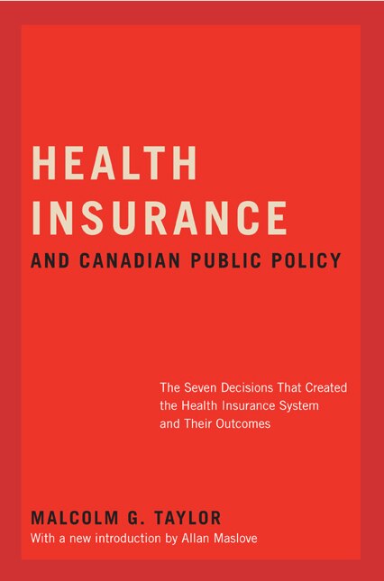Front cover_Health Insurance and Canadian Public Policy