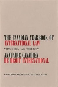 Front cover_The Canadian Yearbook of International Law, Vol. 24, 1986