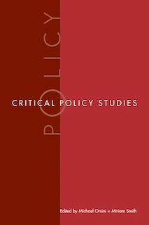 Front cover_Critical Policy Studies