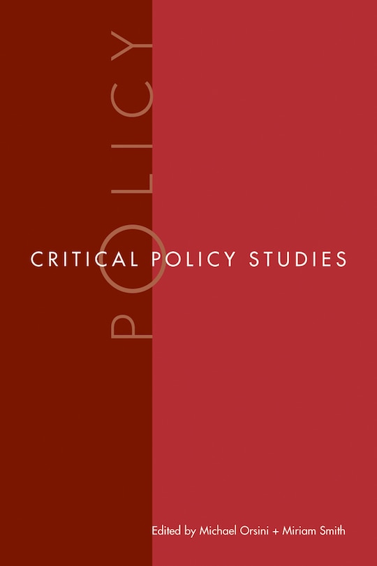 Front cover_Critical Policy Studies