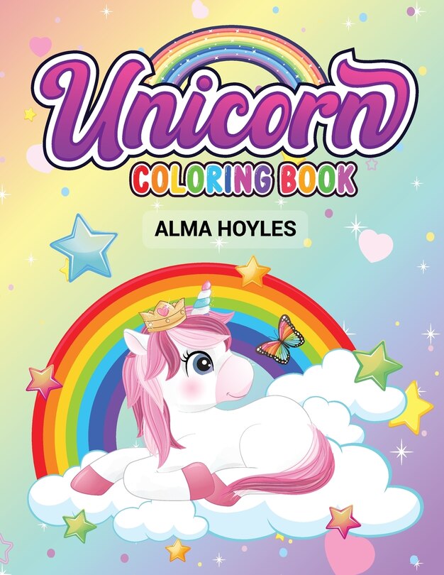 Front cover_Unicorn Coloring Book