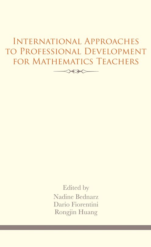 Front cover_International Approaches to Professional Development for Mathematics Teachers