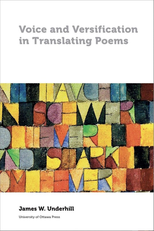 Front cover_Voice and Versification in Translating Poems