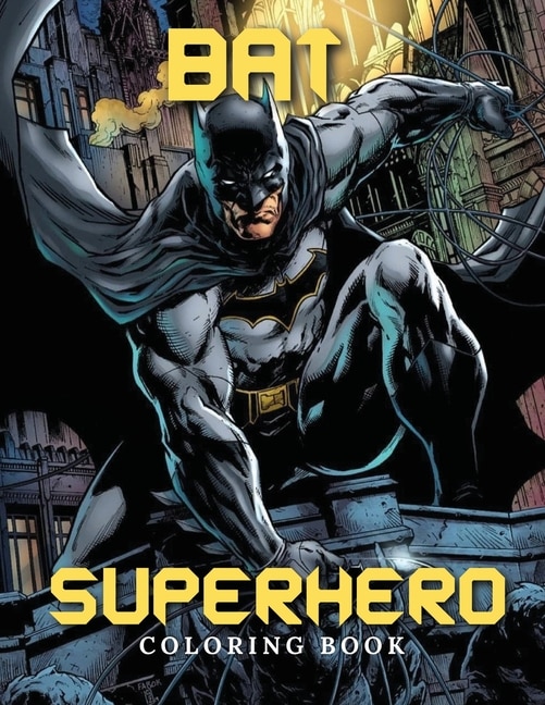Front cover_Bat Superhero Coloring Book