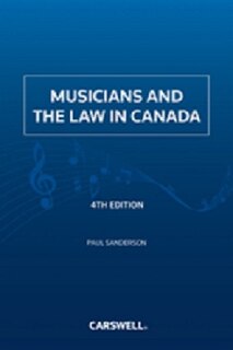 Couverture_Musicians and the Law in Canada, 4th Edition