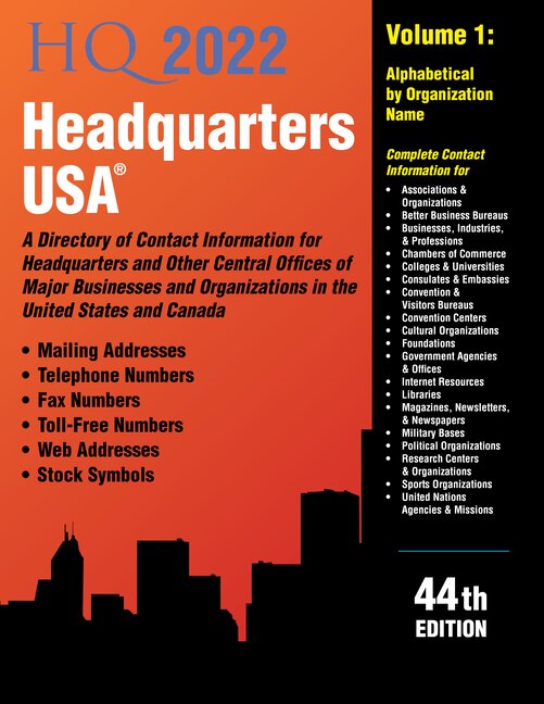 Couverture_Headquarters USA 2022 44th Ed