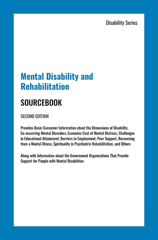 Front cover_Mental Disability and Rehabilitation Sourcebook, Second Edition