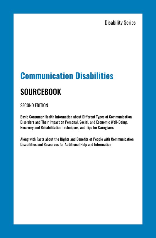 Front cover_Communication Disabilities Sourcebook, Second Edition