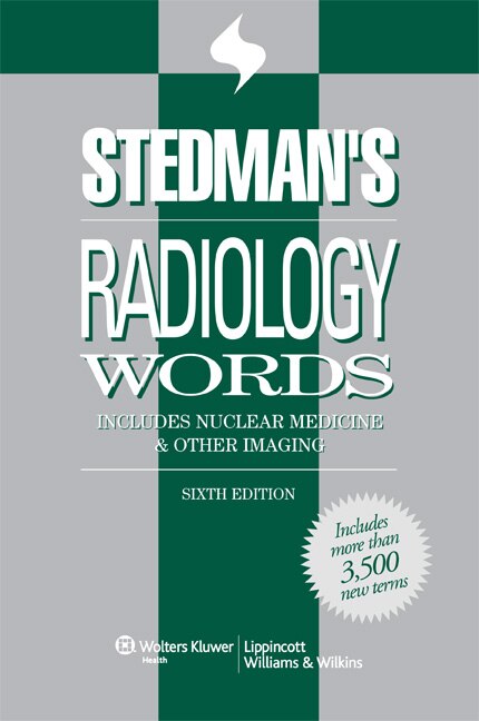 Front cover_Stedman's Radiology Words