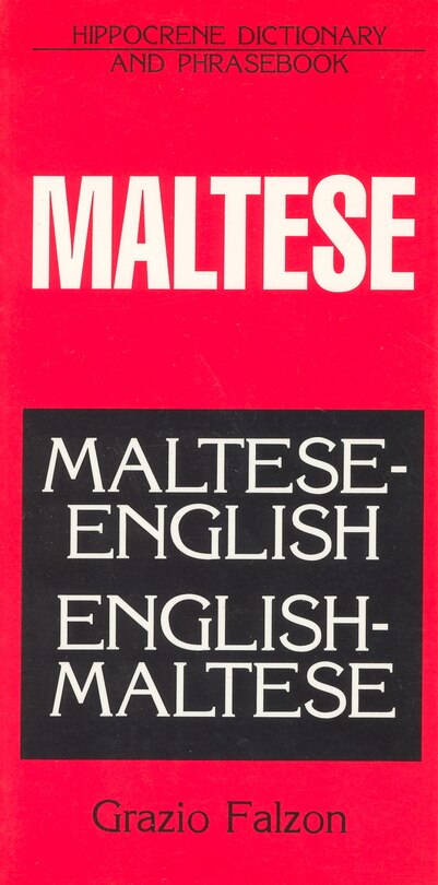 Front cover_Maltese-english/english-maltese Dictionary And Phrasebook