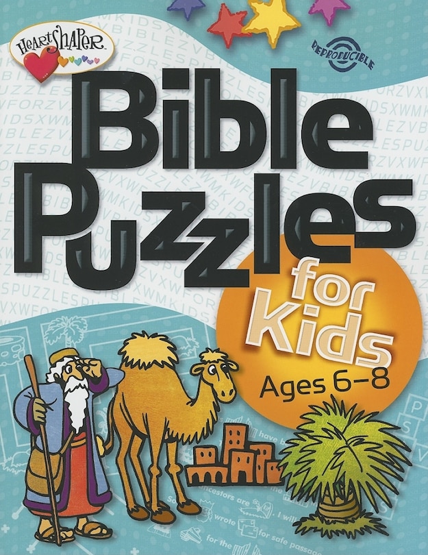 Front cover_Bible Puzzles for Kids (Ages 6-8)