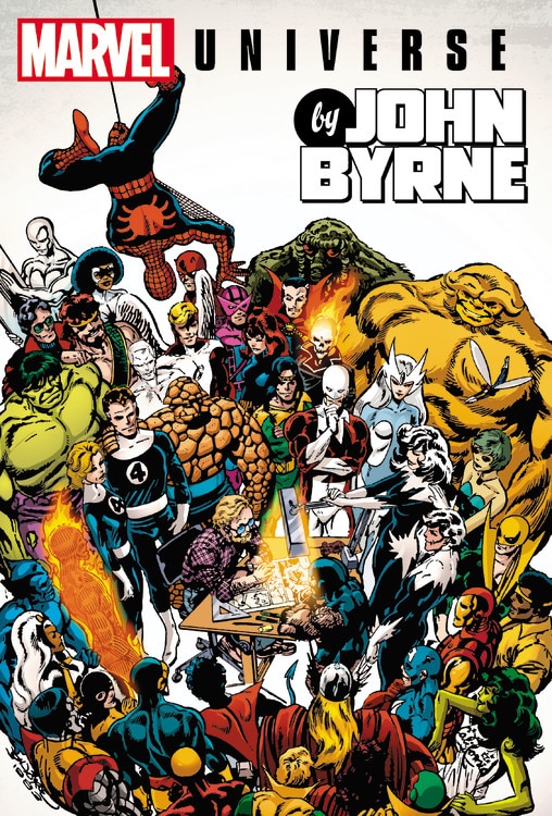 Front cover_Marvel Universe By John Byrne Omnibus