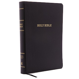 Front cover_KJV Holy Bible, Giant Print with 53,000 Cross References, Black Bonded Leather, Red Letter, Comfort Print (Thumb Indexed): King James Version
