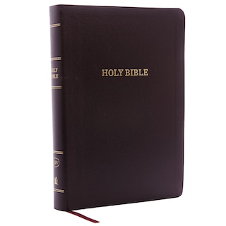 Front cover_KJV Holy Bible: Giant Print with 53,000 Cross References, Burgundy Bonded Leather, Red Letter, Comfort Print (Thumb Indexed): King James Version