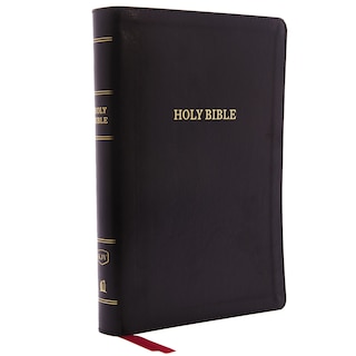 Front cover_KJV Holy Bible: Giant Print with 53,000 Cross References, Deluxe Black Leathersoft, Red Letter, Comfort Print (Thumb Indexed): King James Version