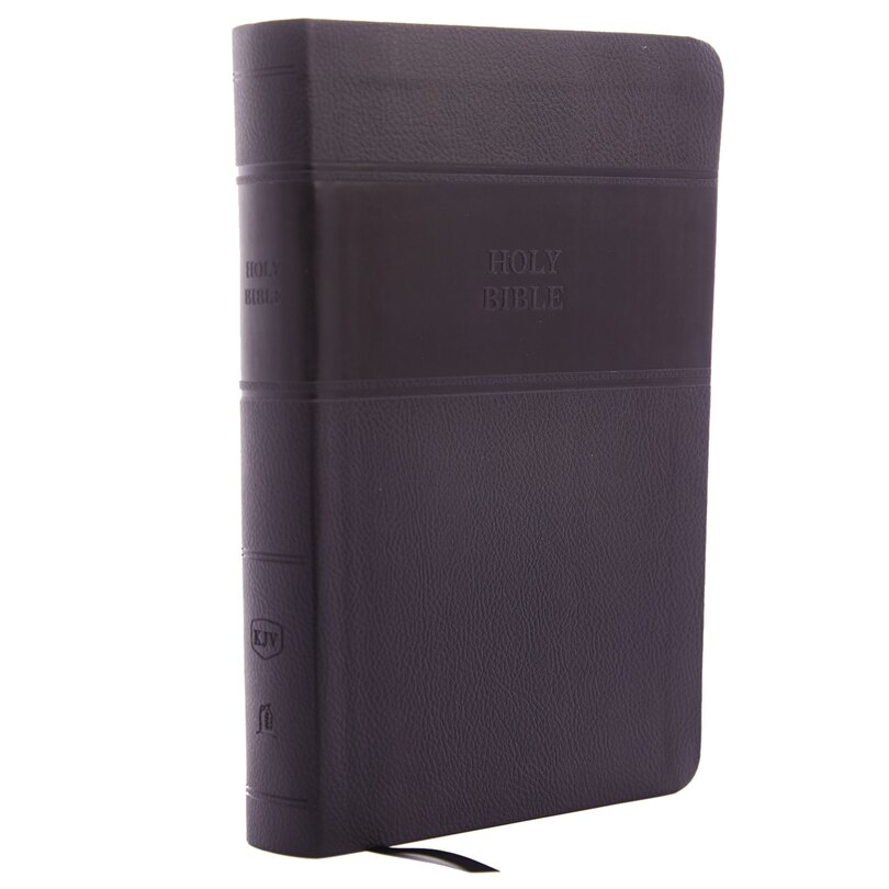Front cover_KJV Holy Bible: Personal Size Giant Print with 43,000 Cross References, Black Leathersoft, Red Letter, Comfort Print: King James Version