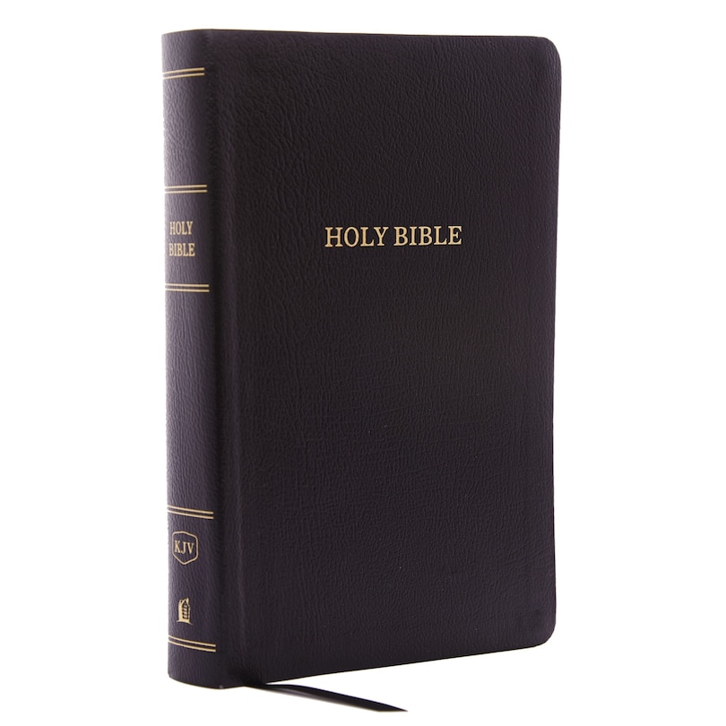 Front cover_KJV Holy Bible: Personal Size Giant Print with 43,000 Cross References, Black Bonded Leather, Red Letter, Comfort Print (Thumb Indexed): King James Version
