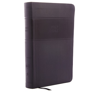 Couverture_KJV Holy Bible: Personal Size Giant Print with 43,000 Cross References, Black Leathersoft, Red Letter, Comfort Print (Thumb Indexed): King James Version