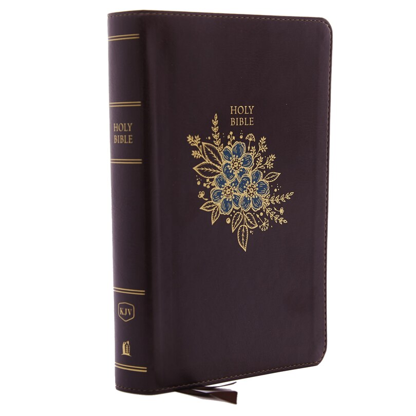 Front cover_KJV Holy Bible: Personal Size Giant Print with 43,000 Cross References, Deluxe Burgundy Leathersoft, Red Letter, Comfort Print (Thumb Indexed): King James Version