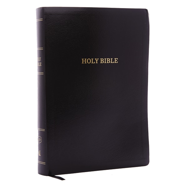 Front cover_KJV Holy Bible: Super Giant Print with 43,000 Cross References, Black Leather-look, Red Letter, Comfort Print: King James Version