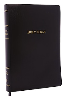 Front cover_KJV Holy Bible: Super Giant Print with 43,000 Cross References, Black Leather-look, Red Letter, Comfort Print (Thumb Indexed): King James Version