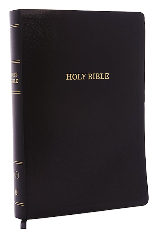 Front cover_KJV Holy Bible: Super Giant Print with 43,000 Cross References, Black Leather-look, Red Letter, Comfort Print (Thumb Indexed): King James Version