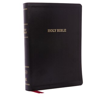 Front cover_KJV Holy Bible: Super Giant Print with 43,000 Cross References, Deluxe Black Leathersoft, Red Letter, Comfort Print (Thumb Indexed): King James Version