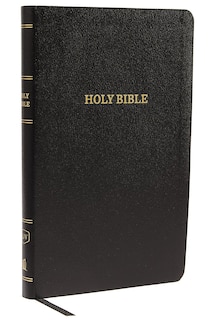 Front cover_KJV Holy Bible: Thinline with Cross References, Black Bonded Leather, Red Letter, Comfort Print: King James Version