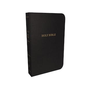 Couverture_KJV Holy Bible: Thinline with Cross References, Black Bonded Leather, Red Letter, Comfort Print (Thumb Indexed): King James Version