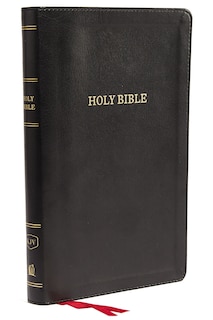 Front cover_KJV Holy Bible: Deluxe Thinline with Cross References, Black Leathersoft, Red Letter, Comfort Print: King James Version