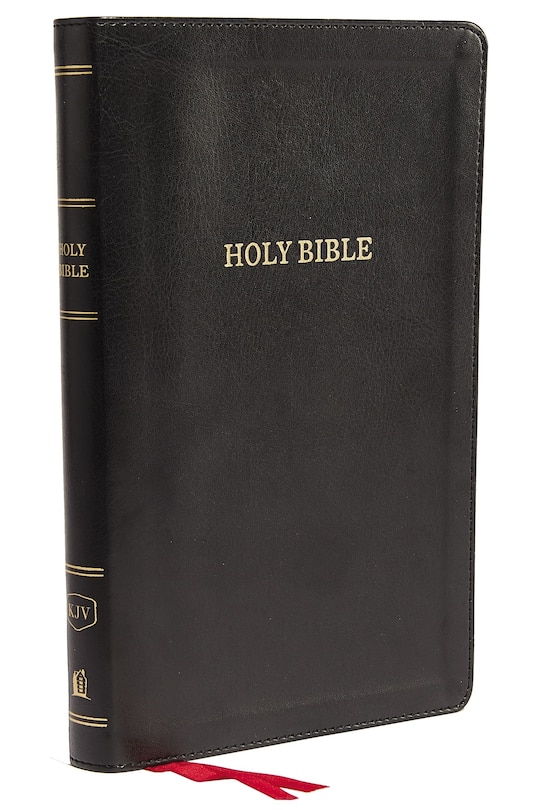 Front cover_KJV Holy Bible: Deluxe Thinline with Cross References, Black Leathersoft, Red Letter, Comfort Print: King James Version
