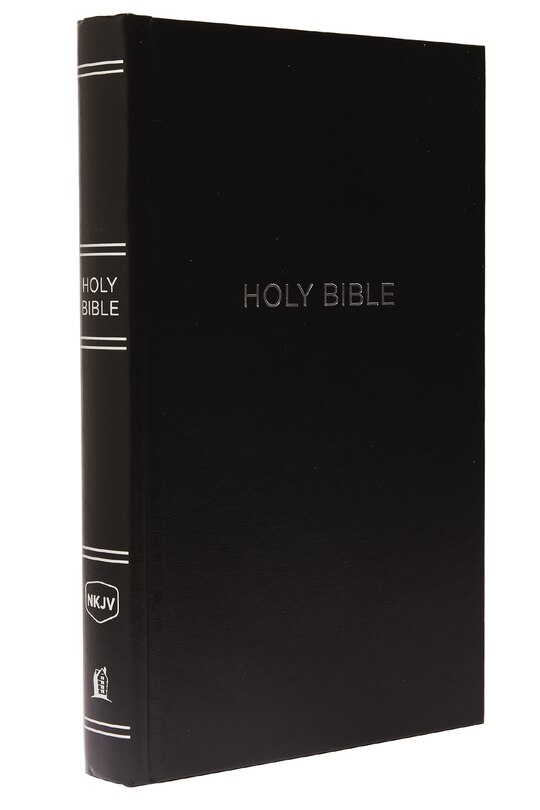Front cover_Nkjv, Pew Bible, Hardcover, Black, Red Letter, Comfort Print