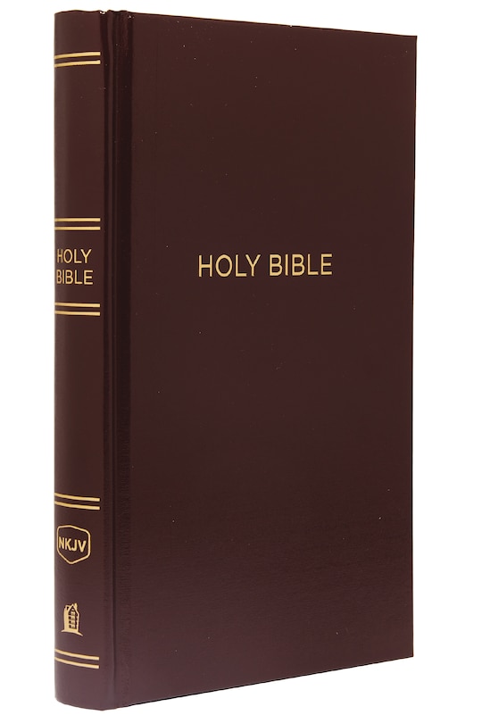 Front cover_Nkjv, Pew Bible, Hardcover, Burgundy, Red Letter, Comfort Print
