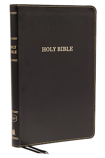 Front cover_KJV Holy Bible: Thinline, Black Leathersoft, Red Letter, Comfort Print (Thumb Indexed): King James Version