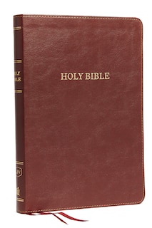 Front cover_KJV Holy Bible: Large Print Thinline, Burgundy Leathersoft, Red Letter, Comfort Print (Thumb Indexed): King James Version