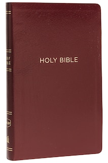 Front cover_Nkjv, Thinline Reference Bible, Leather-look, Burgundy, Red Letter, Comfort Print