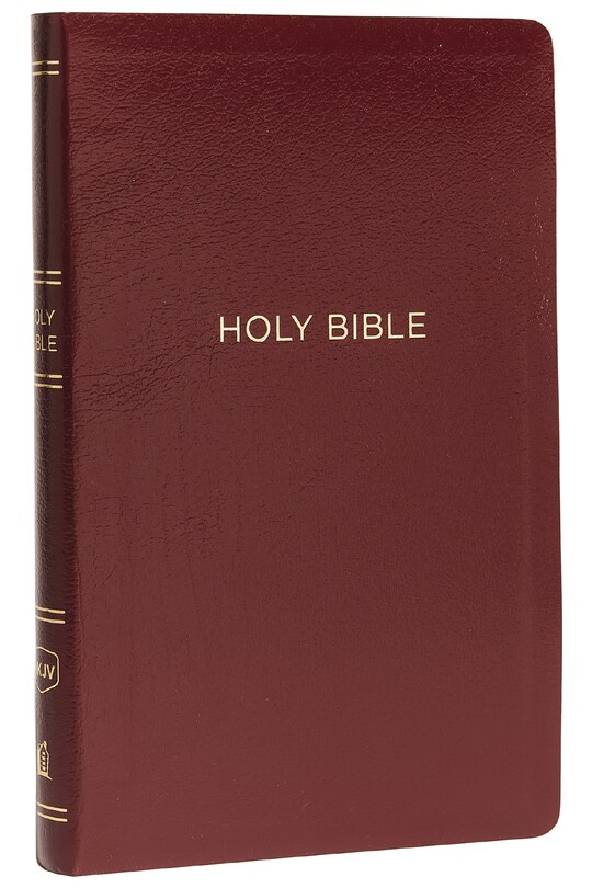 Front cover_Nkjv, Thinline Reference Bible, Leather-look, Burgundy, Red Letter, Comfort Print
