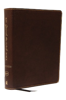 Couverture_KJV Journal the Word Bible, Reflect, Journal or Create Art Next to Your Favorite Verses (Brown Bonded Leather, Red Letter, Comfort Print: King James Version Holy Bible)