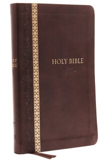 Front cover_KJV Holy Bible: Thinline, Brown Leathersoft, Red Letter, Comfort Print (Thumb Indexed): King James Version