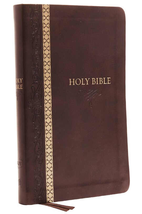 Front cover_KJV Holy Bible: Thinline, Brown Leathersoft, Red Letter, Comfort Print (Thumb Indexed): King James Version
