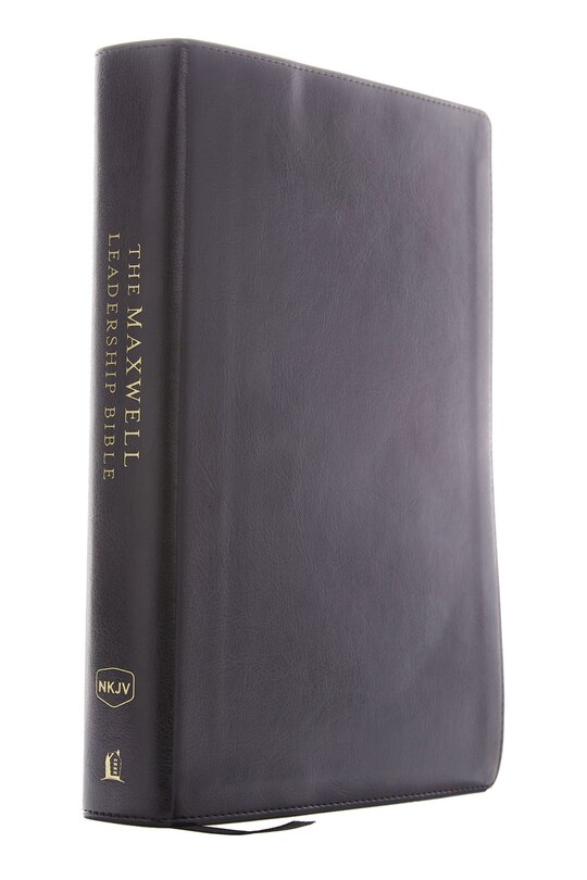 Couverture_Nkjv, Maxwell Leadership Bible, Third Edition, Leathersoft, Black, Comfort Print