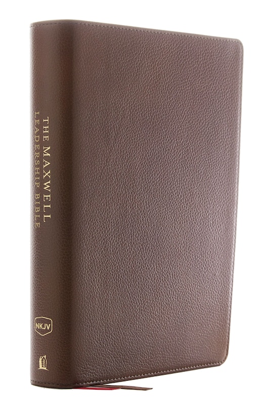 Front cover_Nkjv, Maxwell Leadership Bible, Third Edition, Premium Cowhide Leather, Brown, Comfort Print