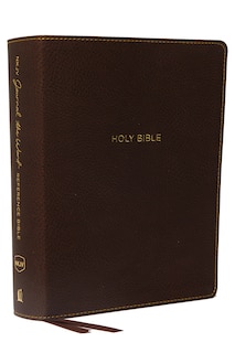 Couverture_Nkjv, Journal The Word Reference Bible, Leathersoft, Brown, Red Letter, Comfort Print