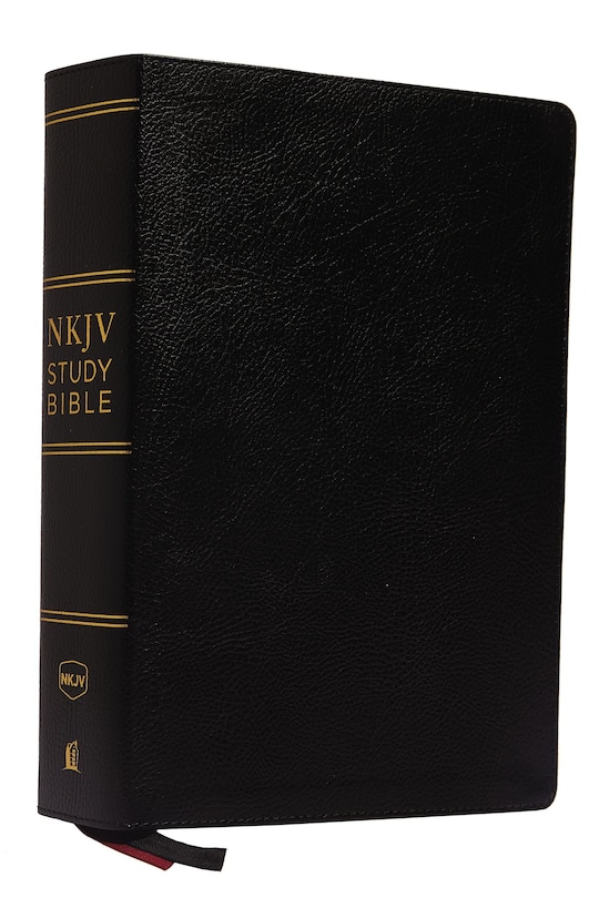 Couverture_NKJV Study Bible, Premium Bonded Leather, Black, Comfort Print