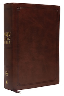 Front cover_NKJV Study Bible, Leathersoft, Brown, Comfort Print