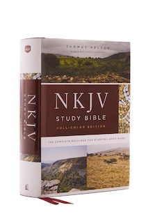 Couverture_NKJV Study Bible, Hardcover, Burgundy, Full-Color, Comfort Print