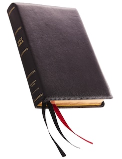 Front cover_KJV Holy Bible: Giant Print with 53,000 Cross References, Black Premium Goatskin Leather, Premier Collection, Comfort Print: King James Version