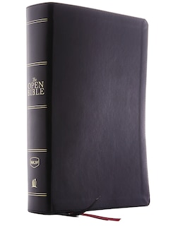 Couverture_The NKJV, Open Bible, Black Leathersoft, Red Letter, Comfort Print