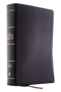 Couverture_The NKJV, Open Bible, Black Leathersoft, Red Letter, Comfort Print (Thumb Indexed)